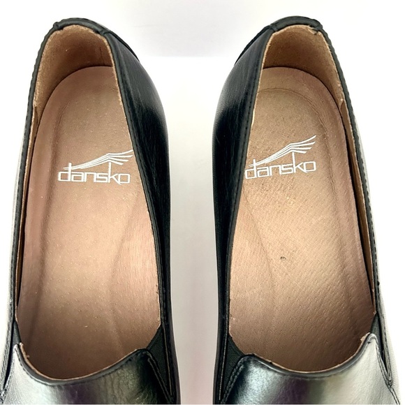 DANSKO Farah Slip On Loafer Shoe Leather Black Arch Support NWOT Size 37 US - Picture 6 of 12